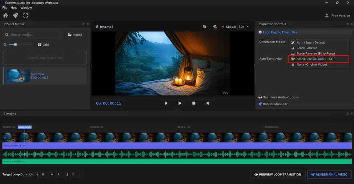 Free Loop Video Maker — No Watermark, One Click, Ready in Seconds