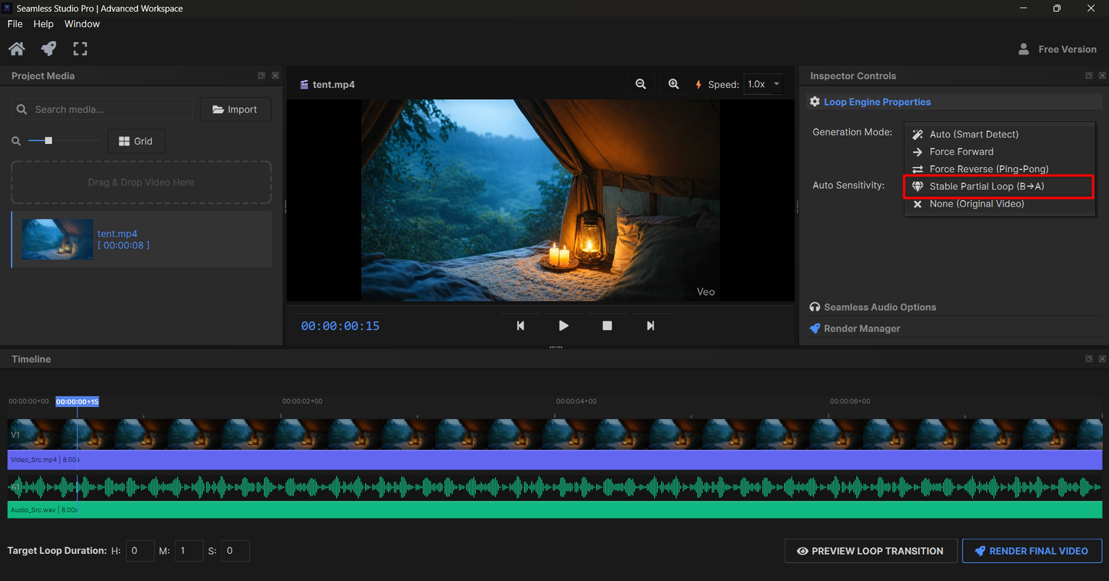 Partial Loop Setting